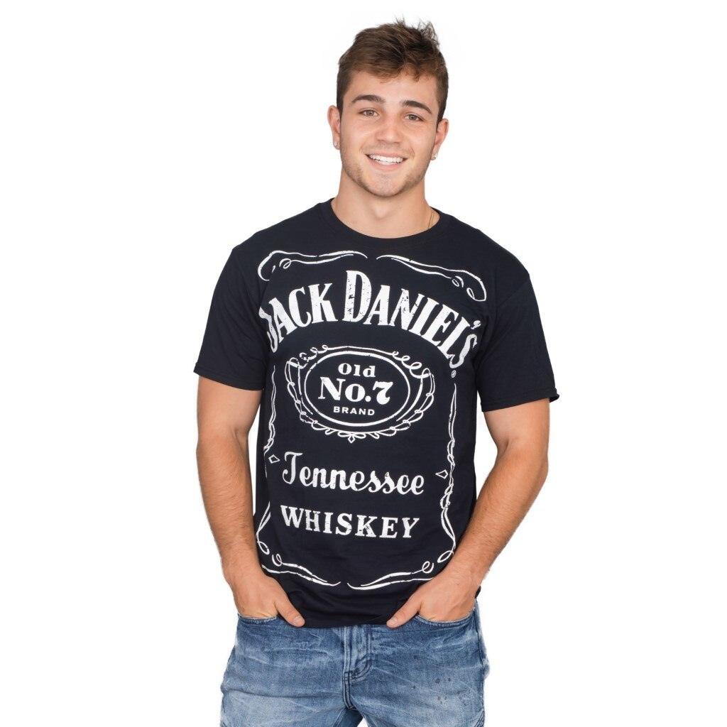 Jack Daniel's Whiskey Old No. 7 Tennessee Label  T Shirt