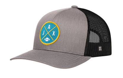 Jacksonville Trucker Haka Hat Black JAX X Football Snapback