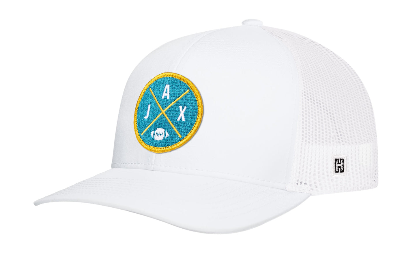 Jacksonville Trucker Haka Hat Black JAX X Football Snapback