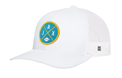 Jacksonville Trucker Haka Hat Black JAX X Football Snapback