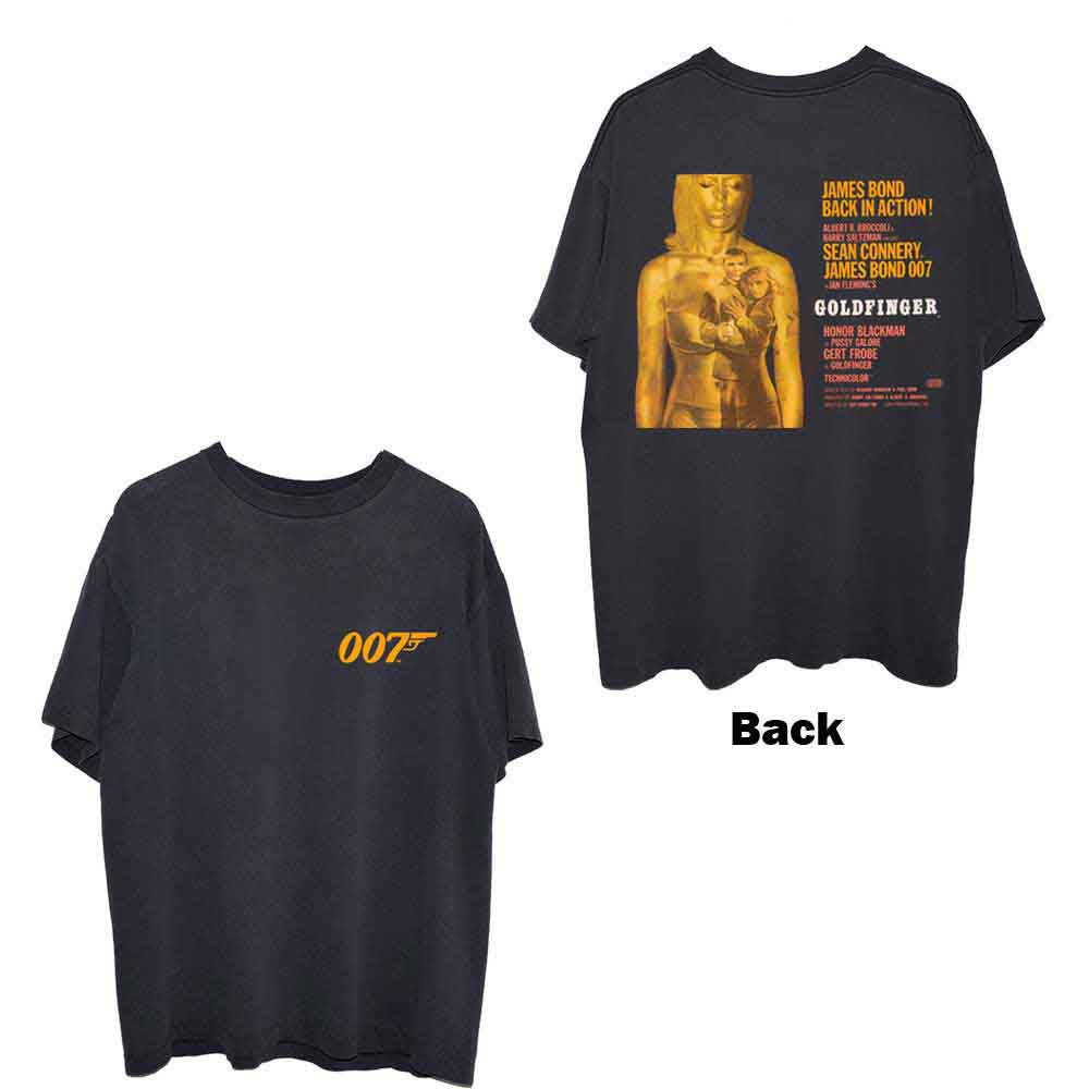 James Bond 007 Goldfinger Movie Poster Mens T Shirt