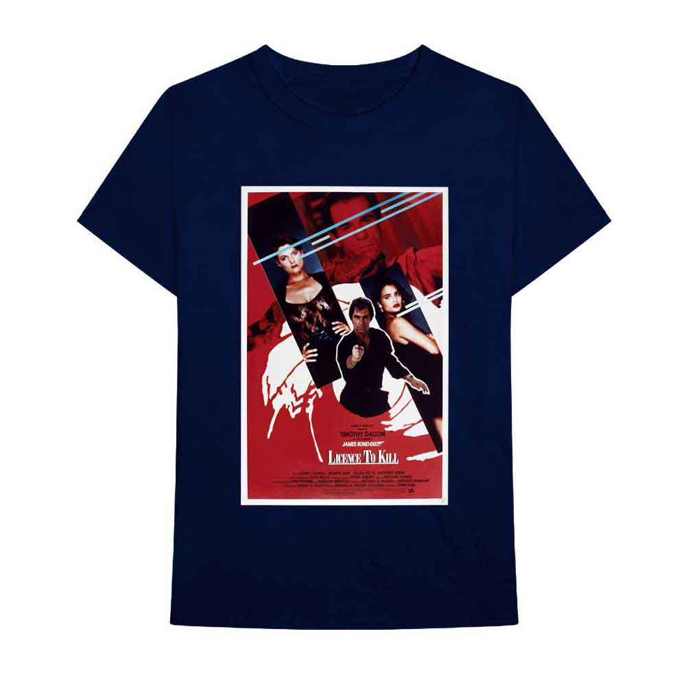 James Bond 007 Licence To Kill Poster Mens T Shirt
