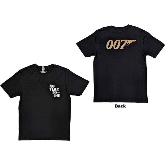 James Bond 007 No Time To Die & Logo Mens T Shirt