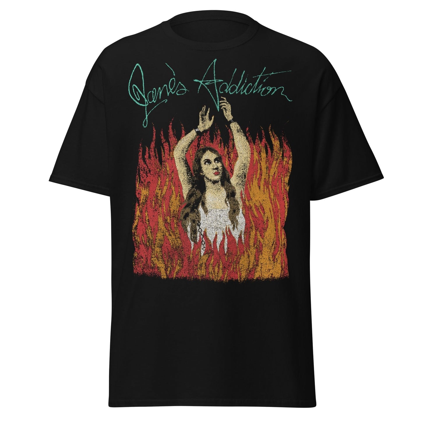 Jane's Addiction - Flames Jumbo Print T Shirt