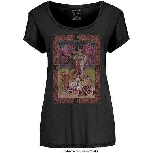 Janis Joplin Avalon Ballroom '67 Womens T Shirt