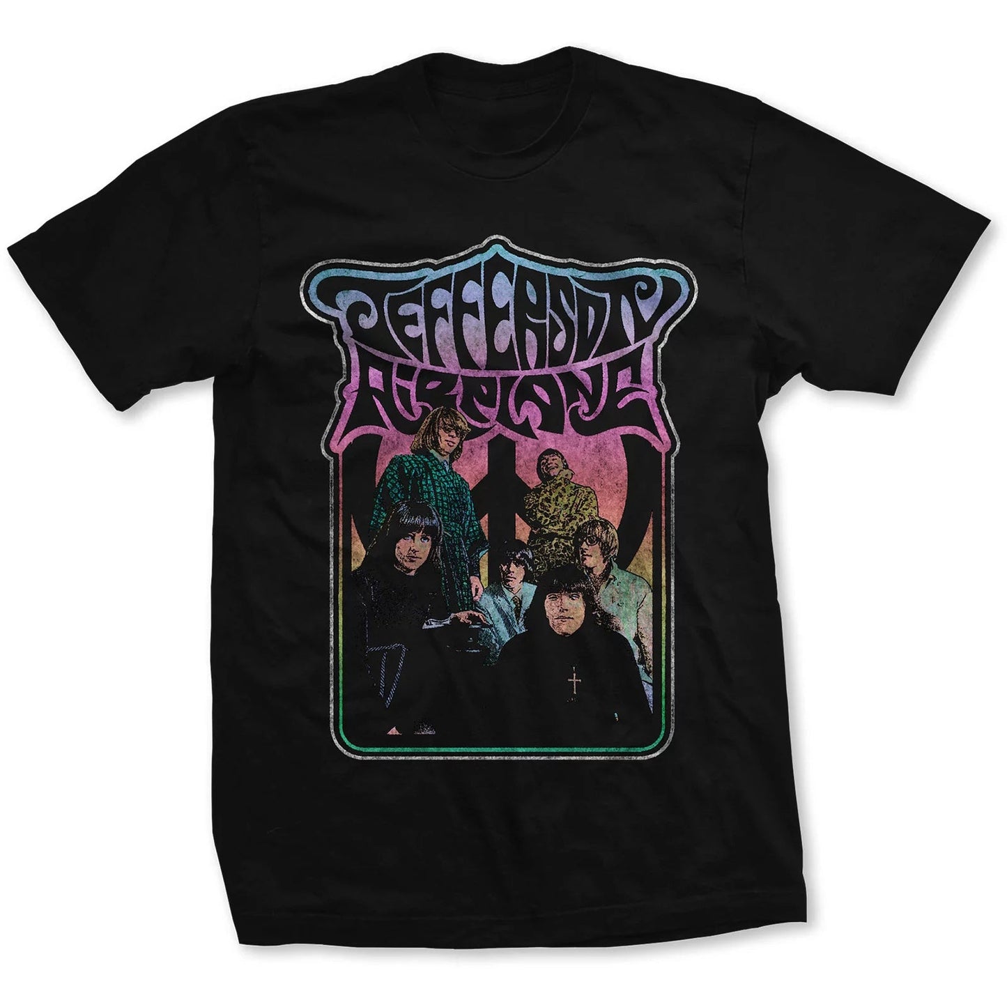 Jefferson Airplane Officially Licensed Psychedelic Rock Merch Mens T Shirt Black