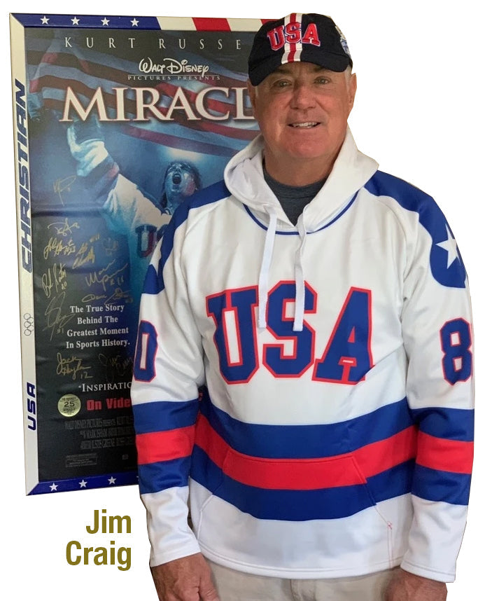 USA Hockey Miracle on Ice 1980 Authentic White Hoodie