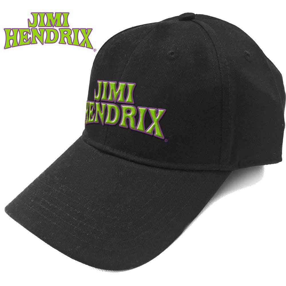 Jimi Hendrix Arched Logo Hat Black