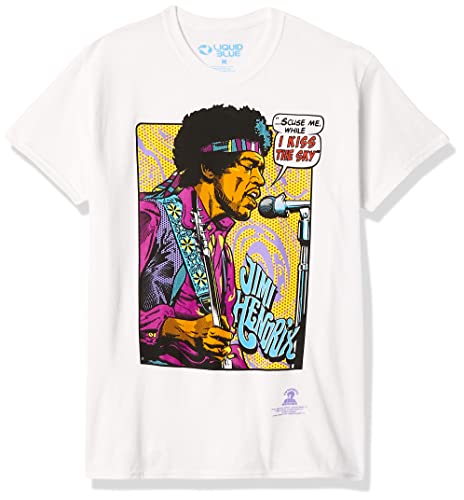 Jimi Hendrix Pop Art Mens T Shirt White