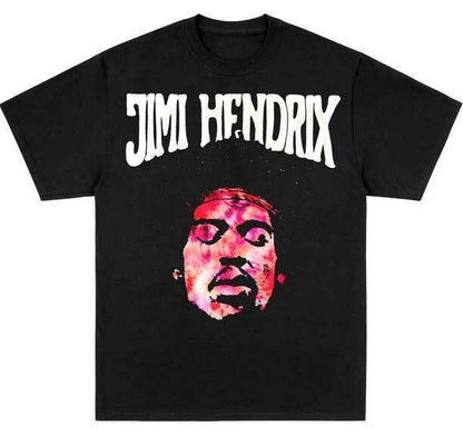 Jimi Hendrix Vibes Mens T Shirt Black