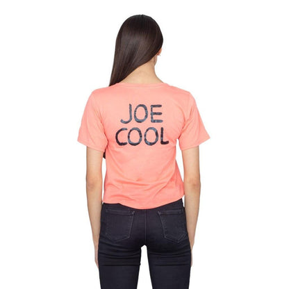 Joe Cool Snoopy Cropped Peach T Shirt