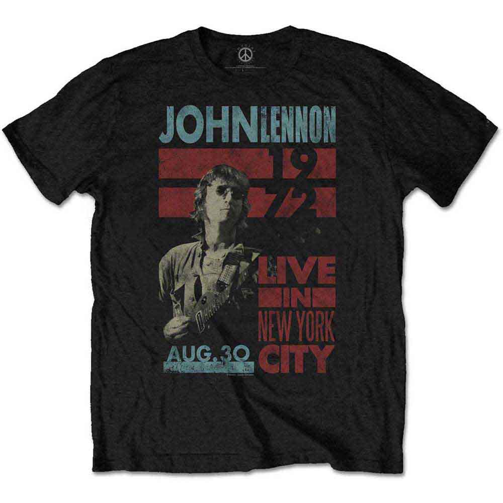 John Lennon Live in NYC Mens T Shirt