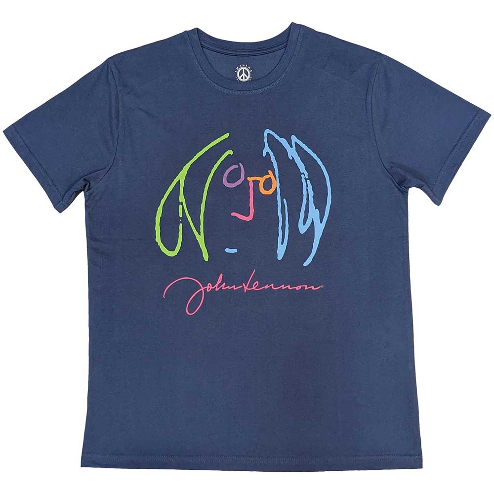 John Lennon Self Portrait Full Colour Mens T Shirt