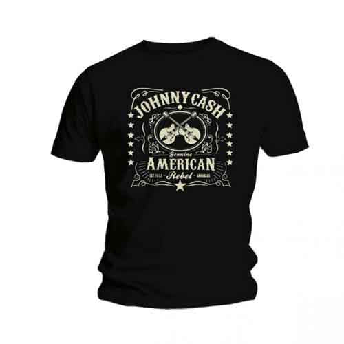 Johnny Cash American Rebel Mens T Shirt