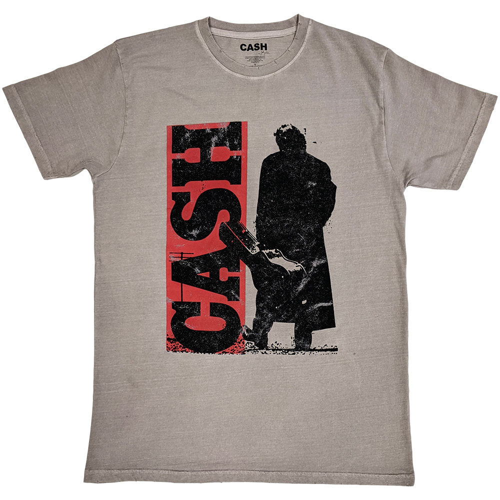 Johnny Cash Bold Silhouette Mens T Shirt