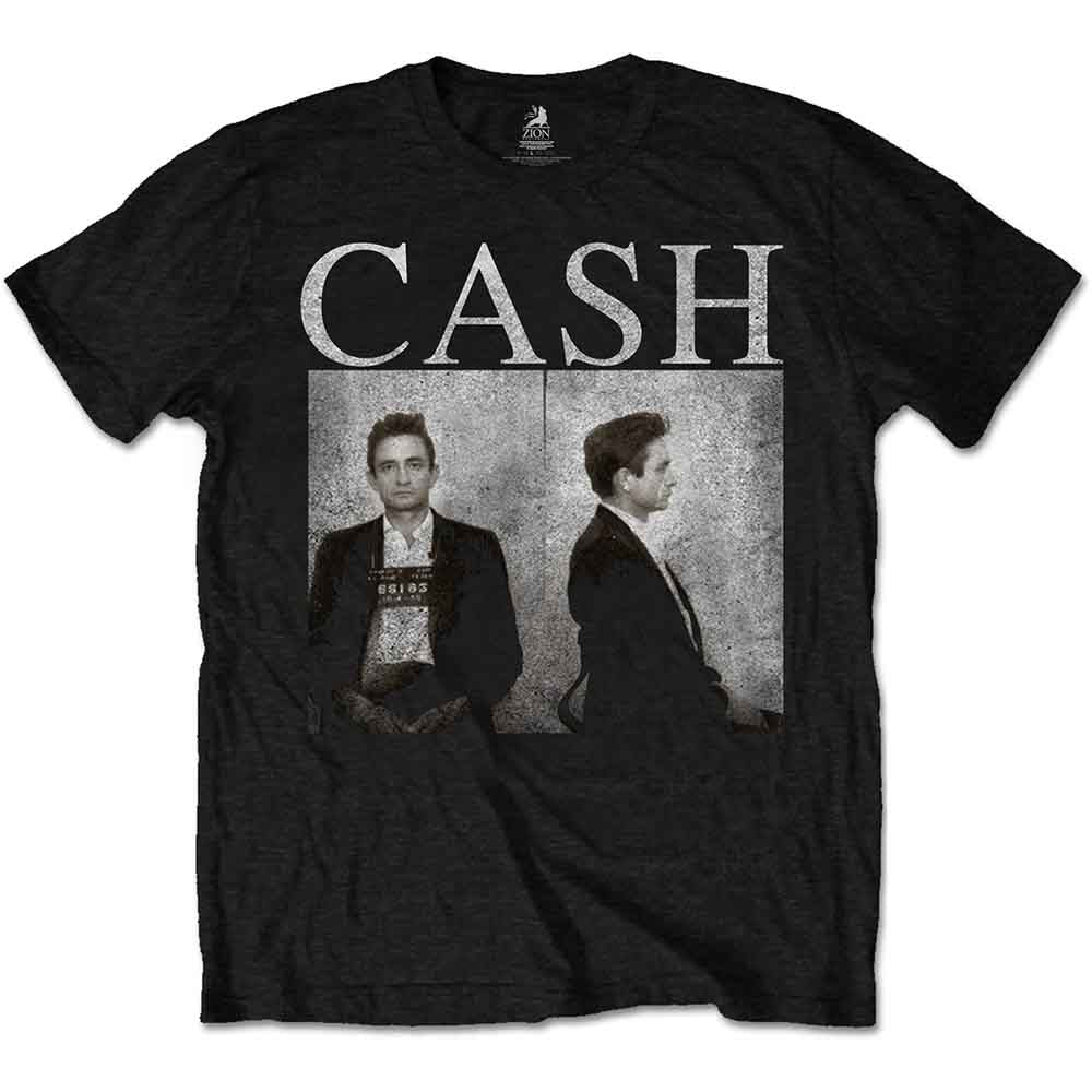 Johnny Cash Mug Shot Mens T Shirt