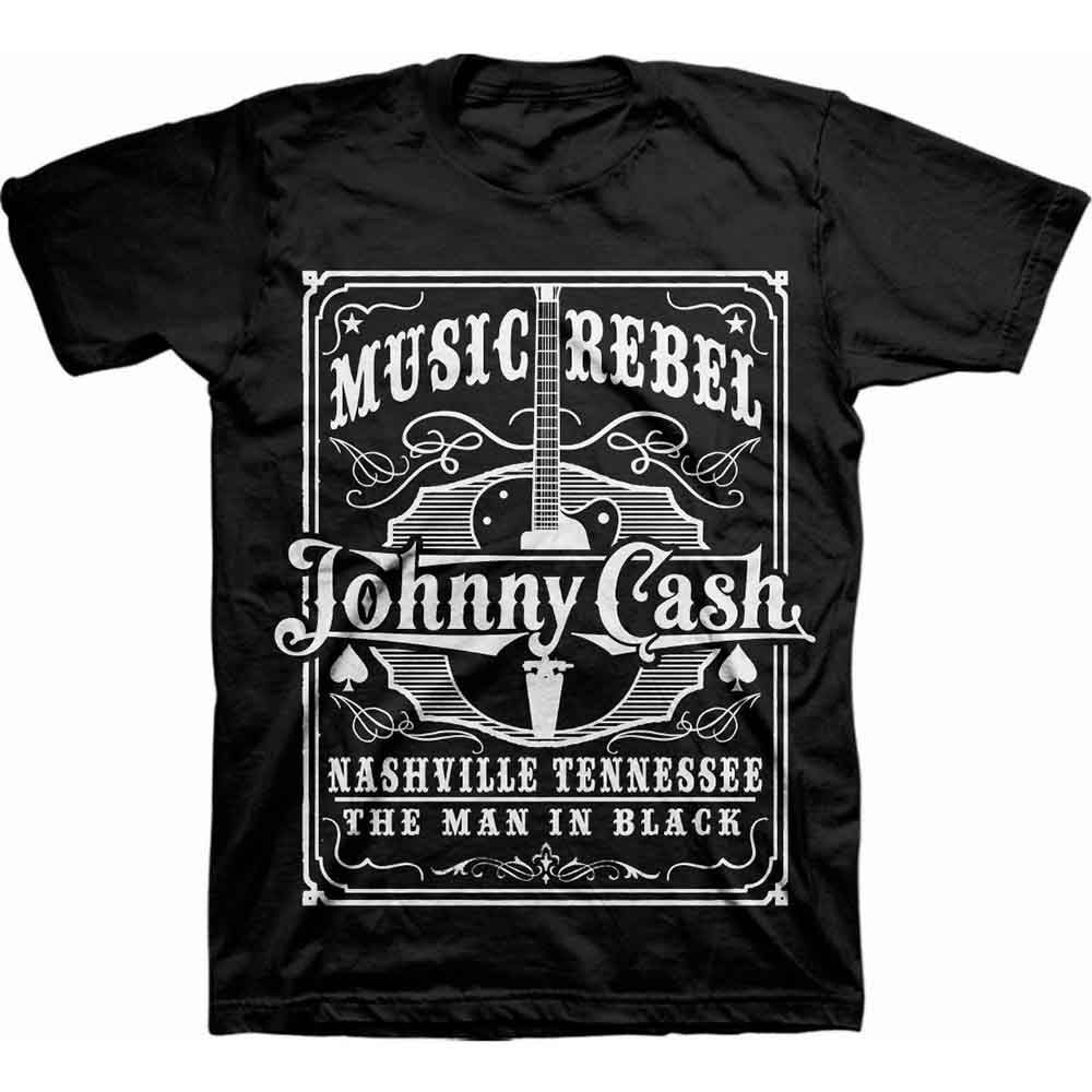 Johnny Cash Music Rebel Mens T Shirt
