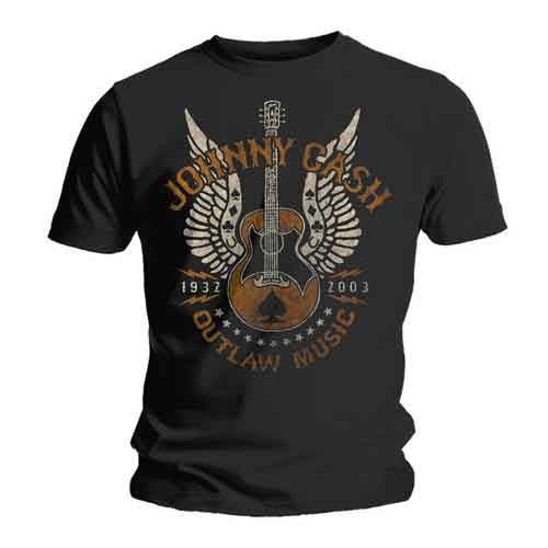 Johnny Cash Outlaw Mens T Shirt
