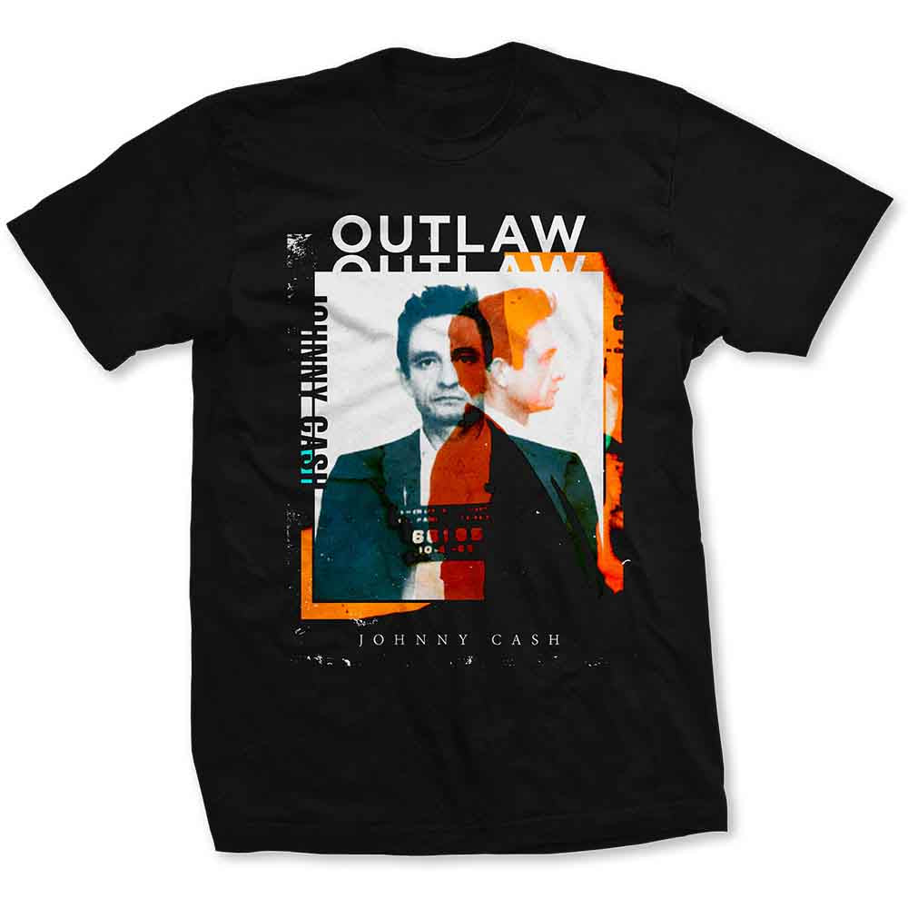 Johnny Cash Outlaw Photo Mens T Shirt