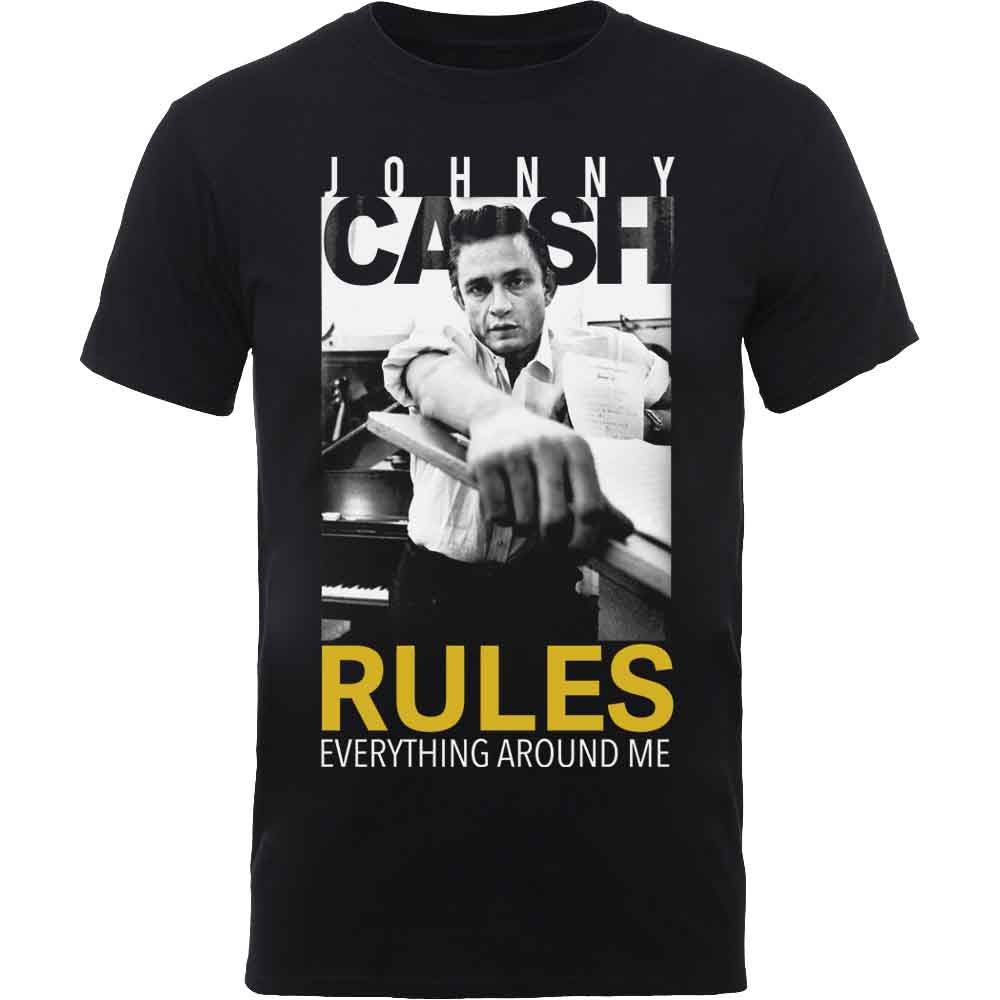 Johnny Cash Rules Everything Mens T Shirt