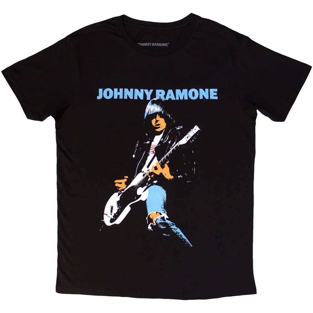 Johnny Ramone Ripped Denim Mens T Shirt