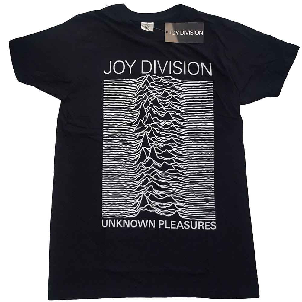 Joy Division Unknown Pleasures White On Black Mens T Shirt