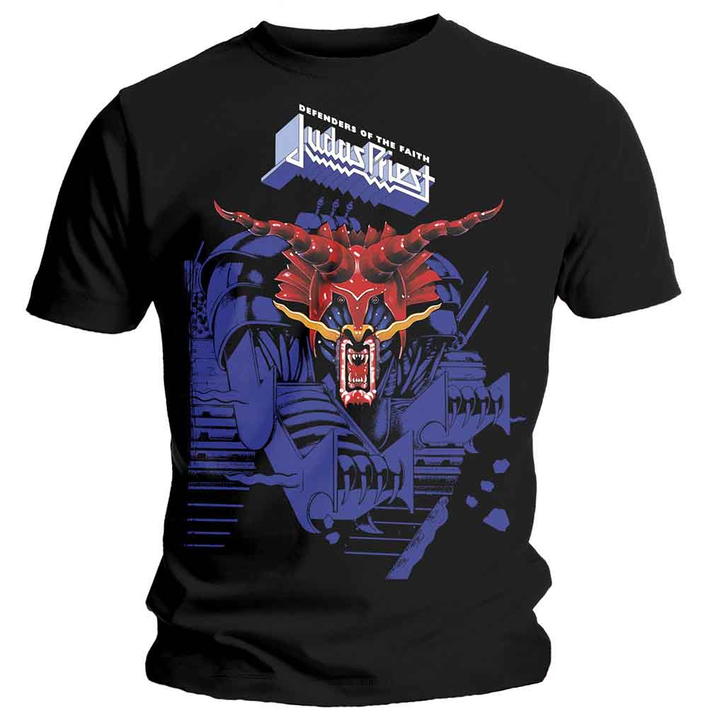Judas Priest Defenders Blue Mens T Shirt