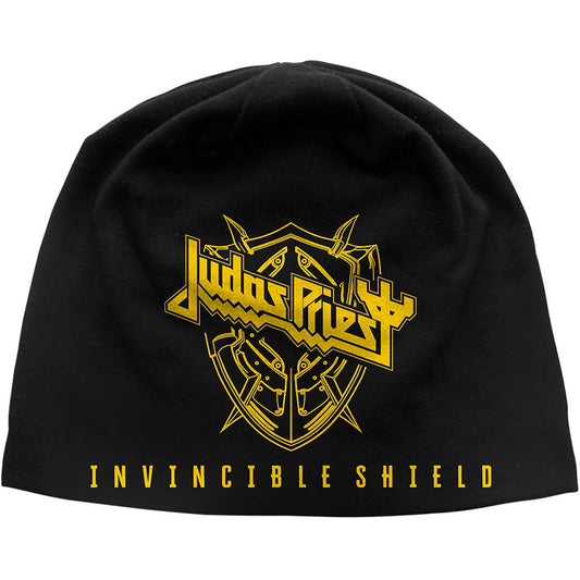 Judas Priest Invincible Shield JD Print Beanie Hat Black