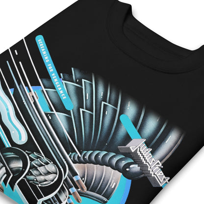Judas Priest - Neon Screaming Jumbo Print Crewneck Sweatshirt