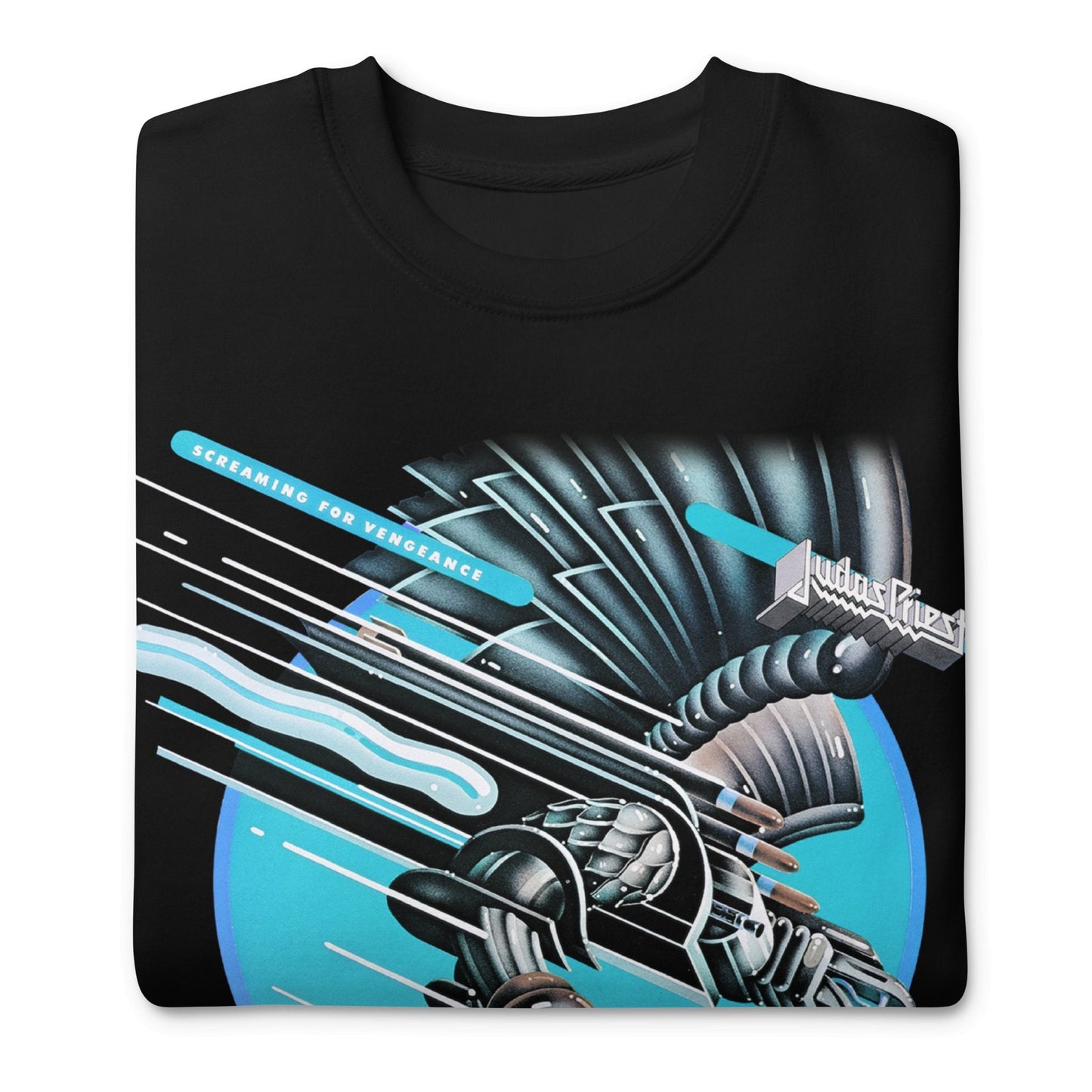 Judas Priest - Neon Screaming Jumbo Print Crewneck Sweatshirt