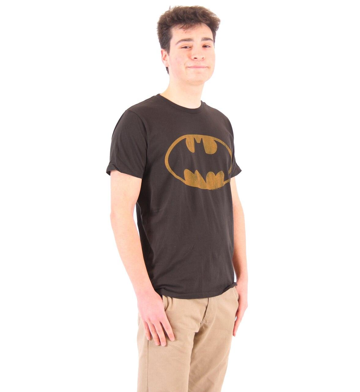 Junk Food Batman Distressed Logo T Shirt
