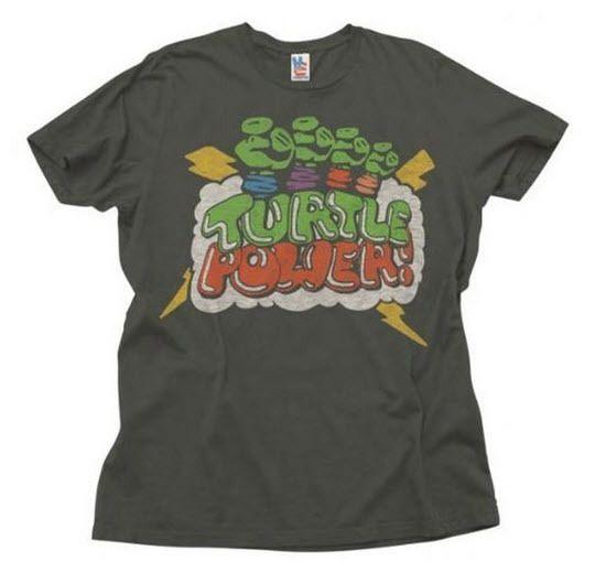 Junk Food Teenage Mutant Ninja Turtles Turtle Power Adult Black T Shirt