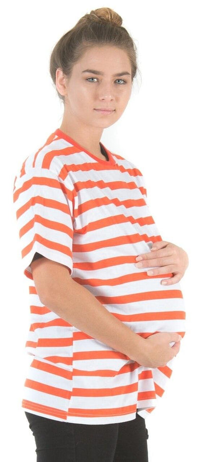 Juno Orange and White Pregnant Impersonation T Shirt
