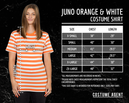 Juno Orange and White Pregnant Impersonation T Shirt