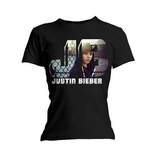 Justin Bieber Photo Black Womens T Shirt