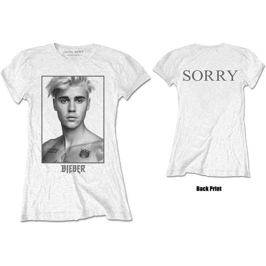 Justin Bieber Sorry Ladies Womens T Shirt
