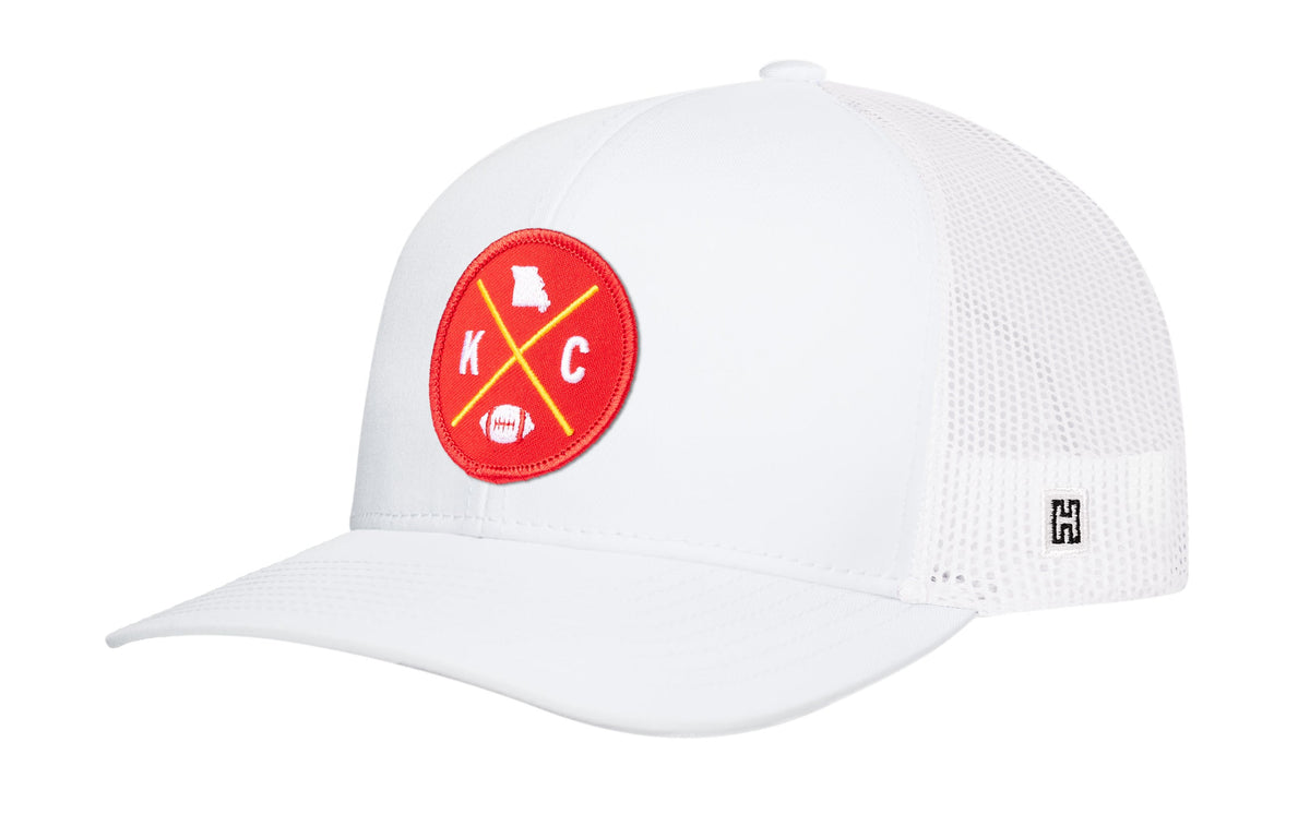 Kansas City Trucker Haka Hat Black KC X Football Snapback