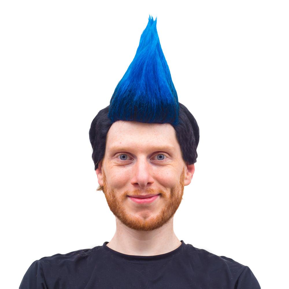 Karate Cobra Mohawk Halloween Costume Blue or Red Wig Cosplay