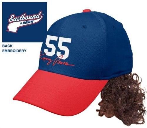 Kenny Powers 55 Baselball Cap Hat With Mullet Wig