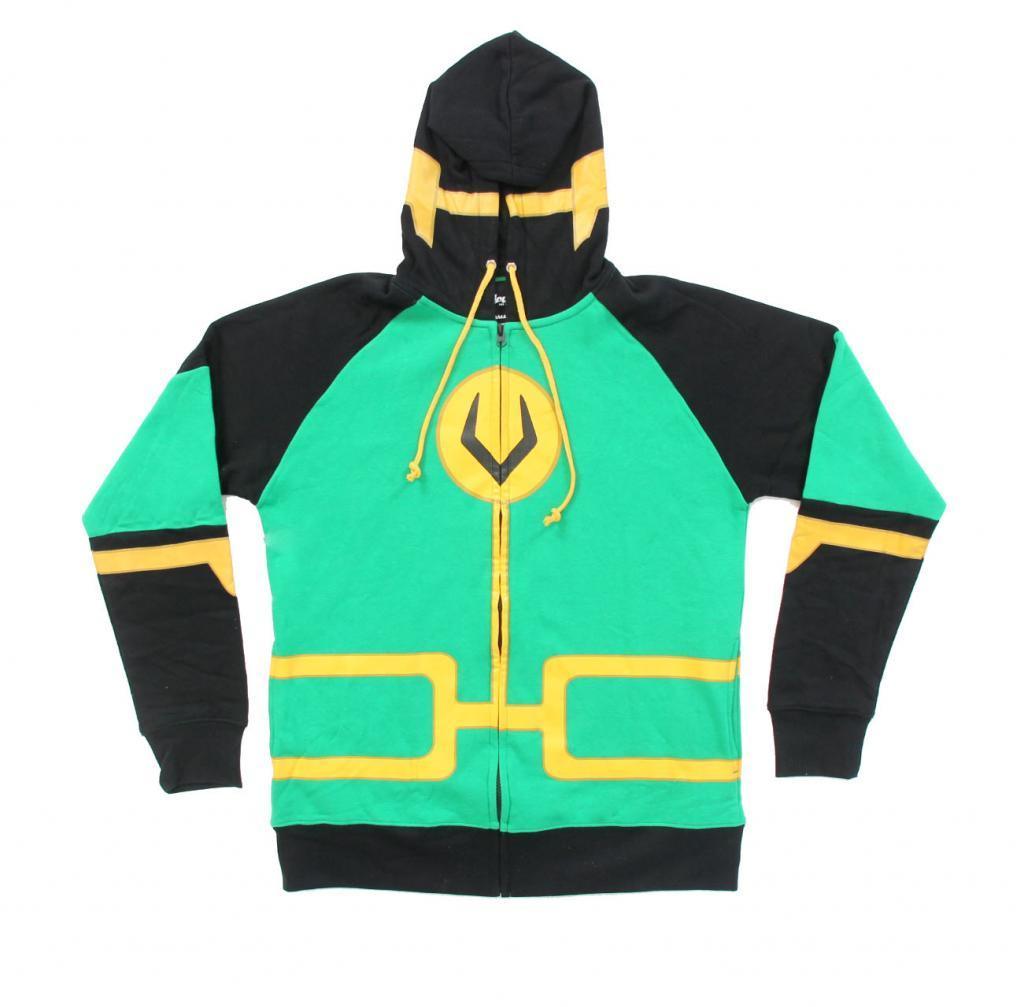 Kid Loki Symbol Zip Up Costume Hoodie Sweatshirt