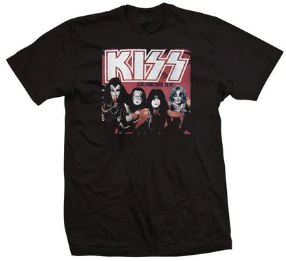 KISS Alive World Wide Mens T Shirt Black
