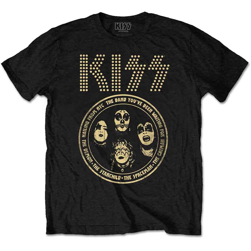 Kiss Band Circle Mens T Shirt