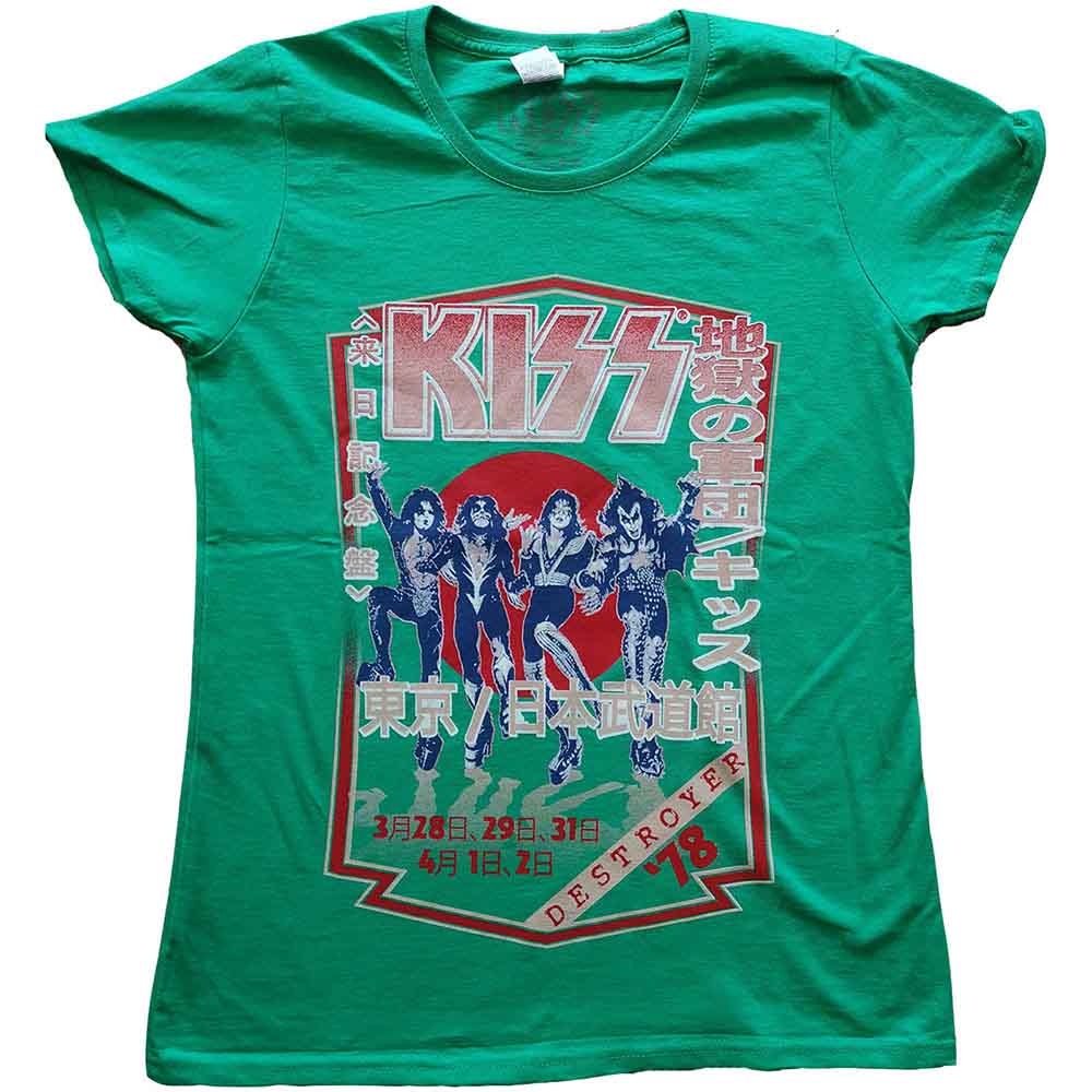 Kiss Destroyer Tour '78 Womens T Shirt