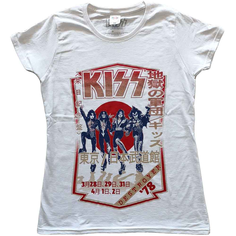 Kiss Destroyer Tour '78 Womens T Shirt
