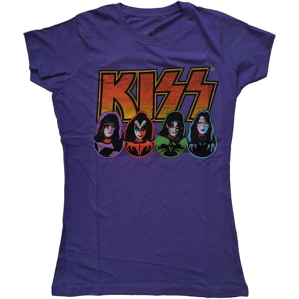 Kiss Logo, Faces & Icons Womens T Shirt