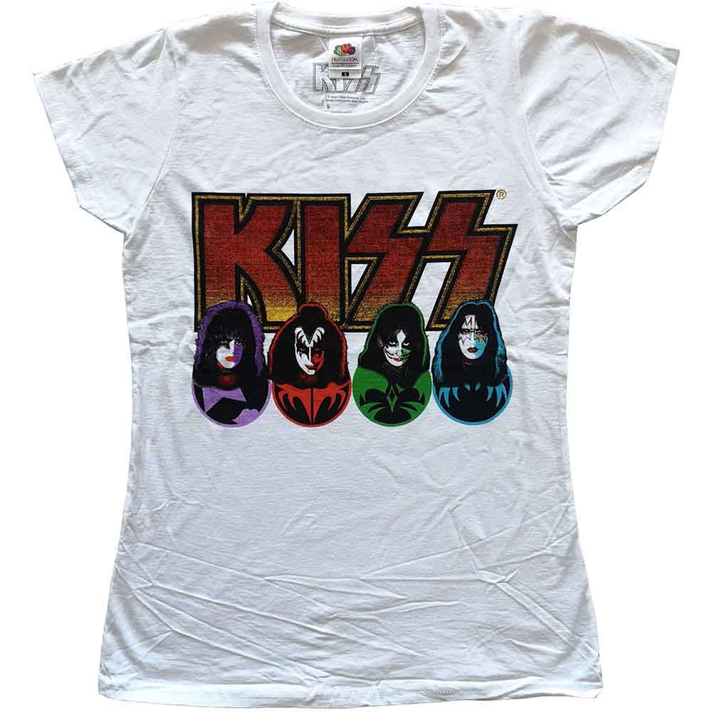 Kiss Logo, Faces & Icons Womens T Shirt