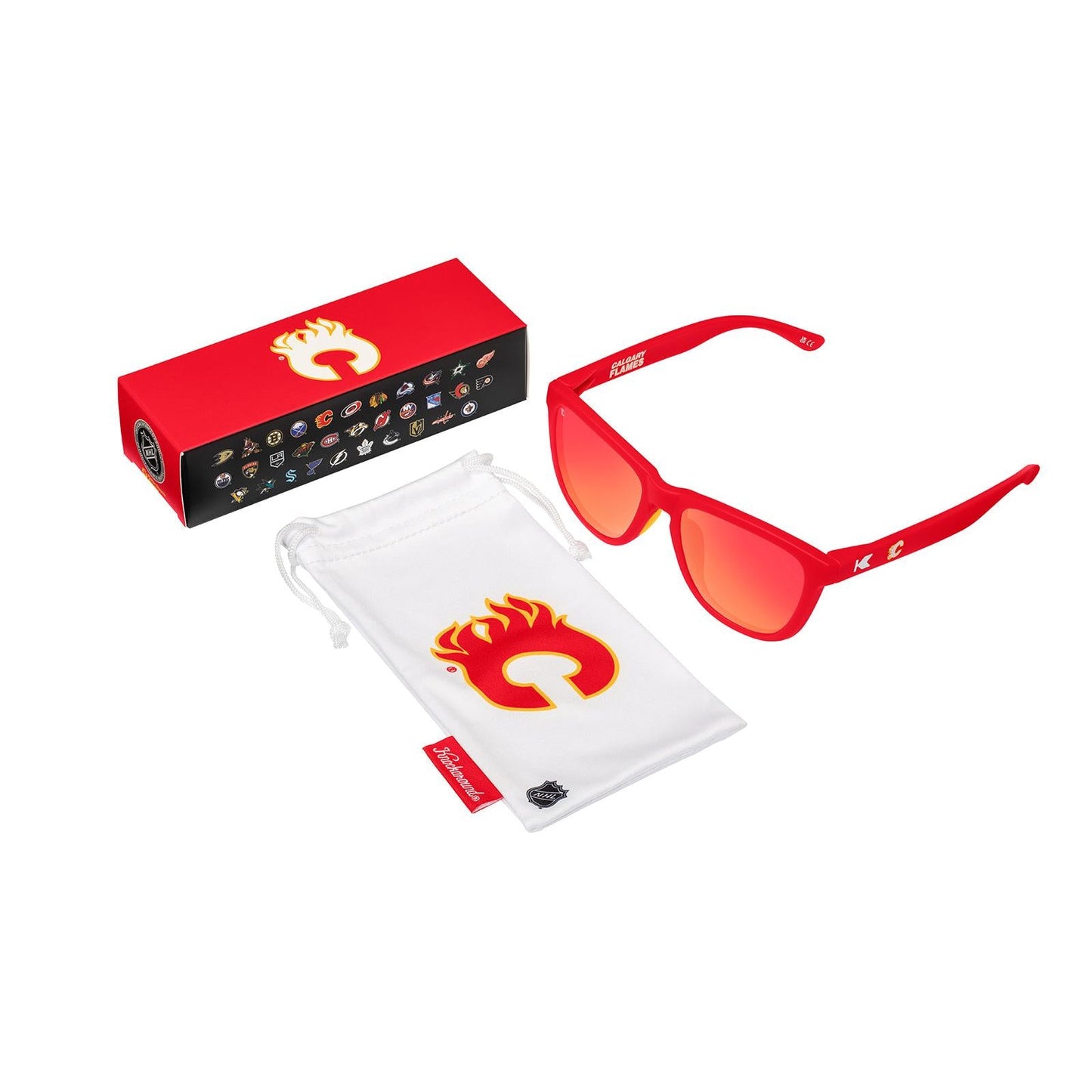 Calgary Flames Officially Licensed Knockaround Sunglasses
