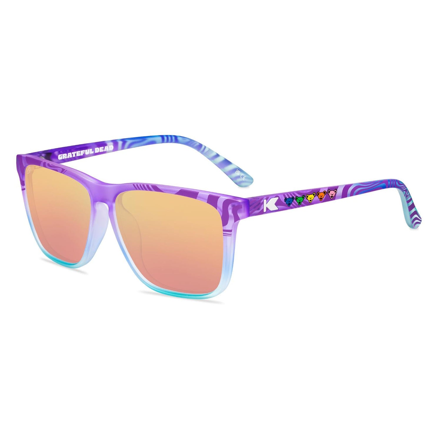 Grateful Dead Trippy Bears Fast Lanes Officially Licensed Knockaround Sunglasses