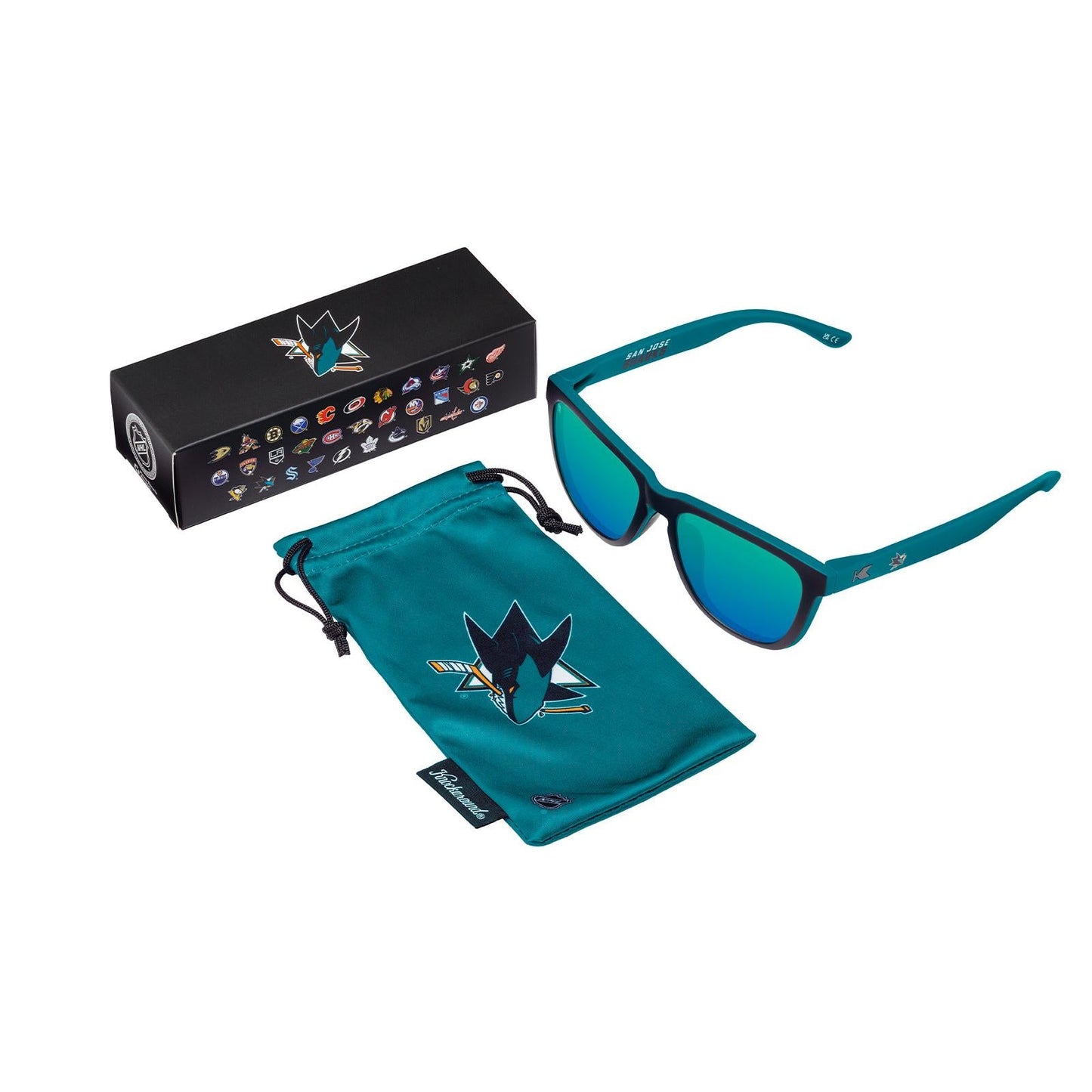 San Jose Sharks Officially Licensed Knockaround Sunglasses