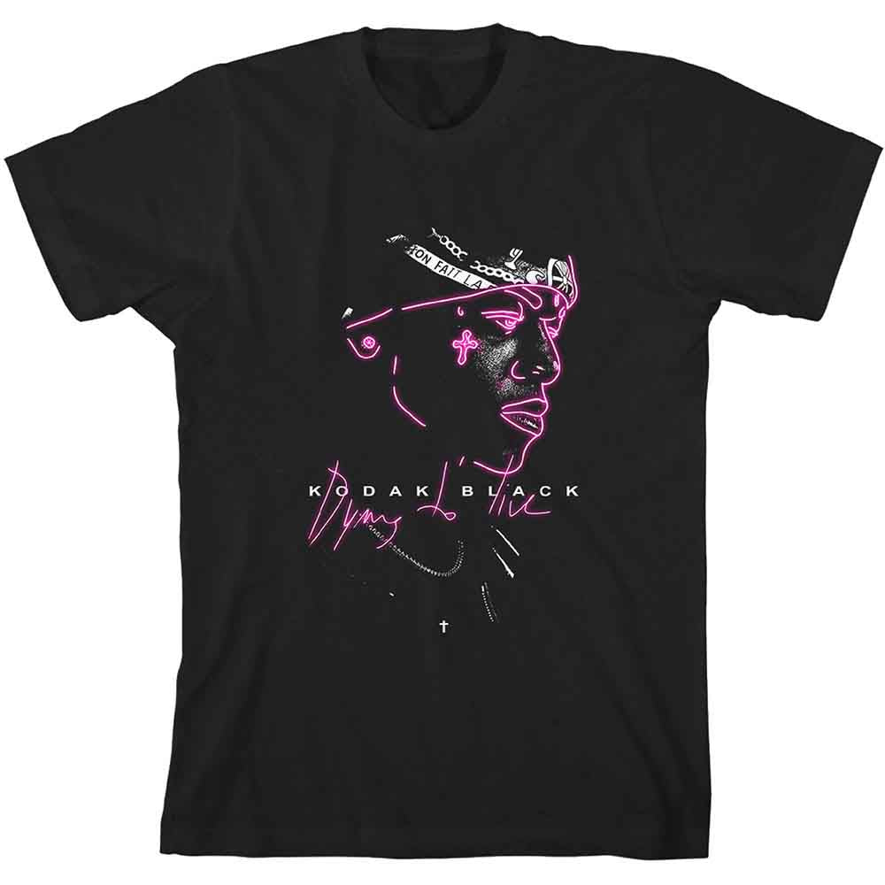 Kodak Black Neon Outline Mens T Shirt